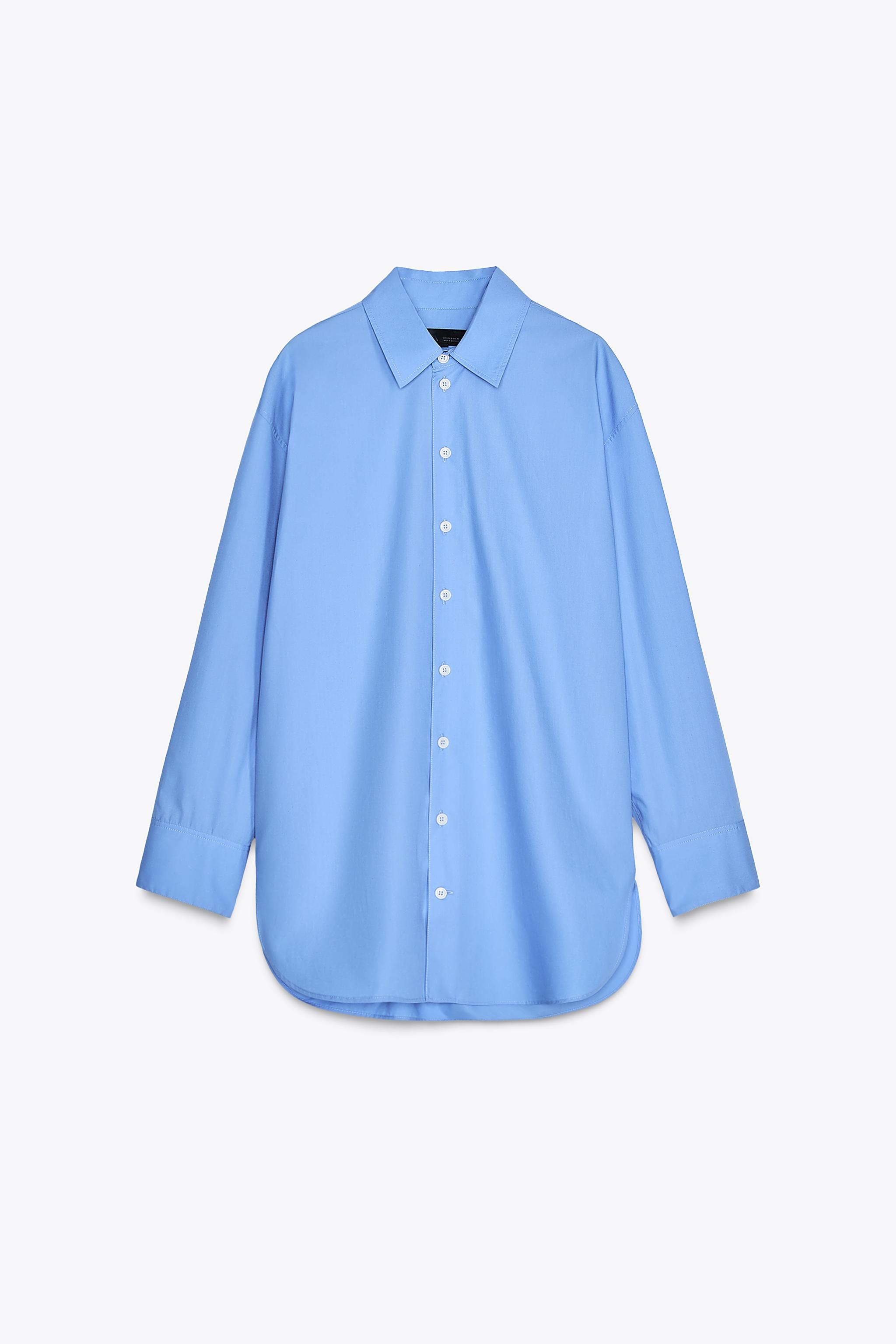 ZW COLLECTION OVERSIZE POPLIN SHIRT | Zara UK
