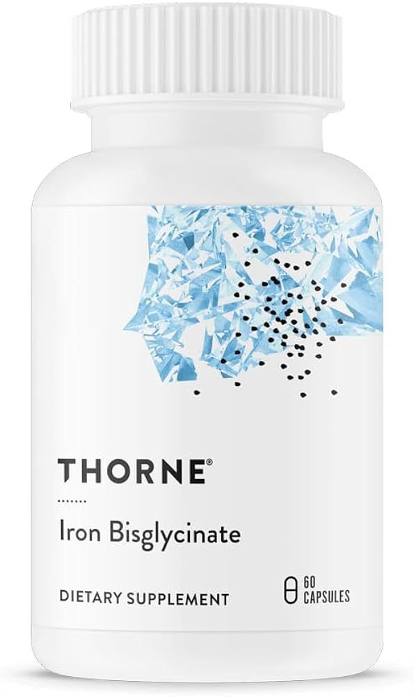 THORNE Iron Bisglycinate - 25 mg Iron Supplement for Enhanced Absorption Without Gastrointestinal... | Amazon (US)