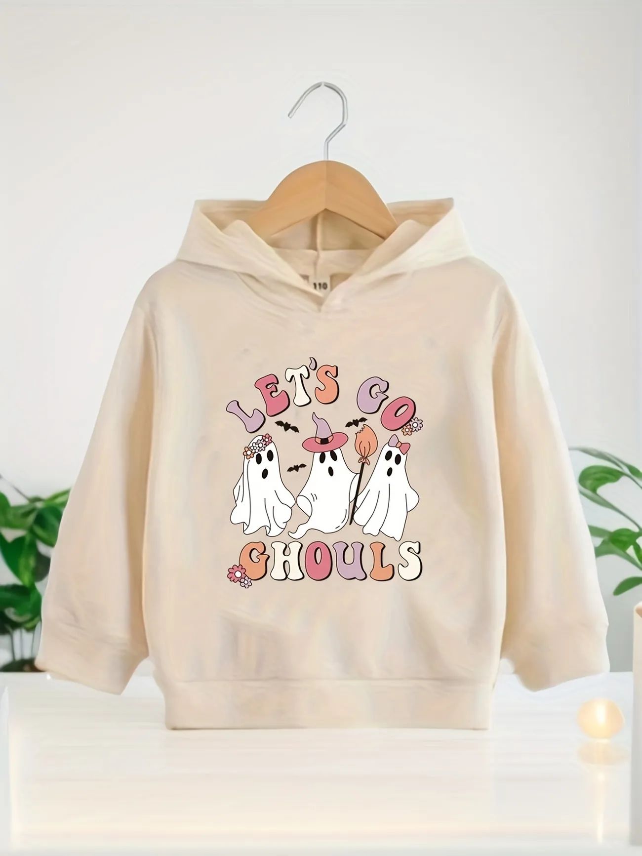 "let's Go Ghouls" & Cartoon Ghost Print Hooded Sweatshirt Toddler Girls Pullover For Autumn / Win... | Temu Affiliate Program