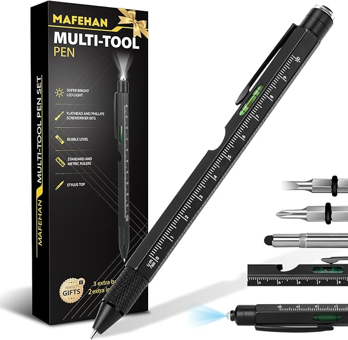 Gifts for Men Who Have Everything – MAFEHAN 9-in-1 Multitool Pen with LED Light, Cool Gadgets &... | Amazon (US)