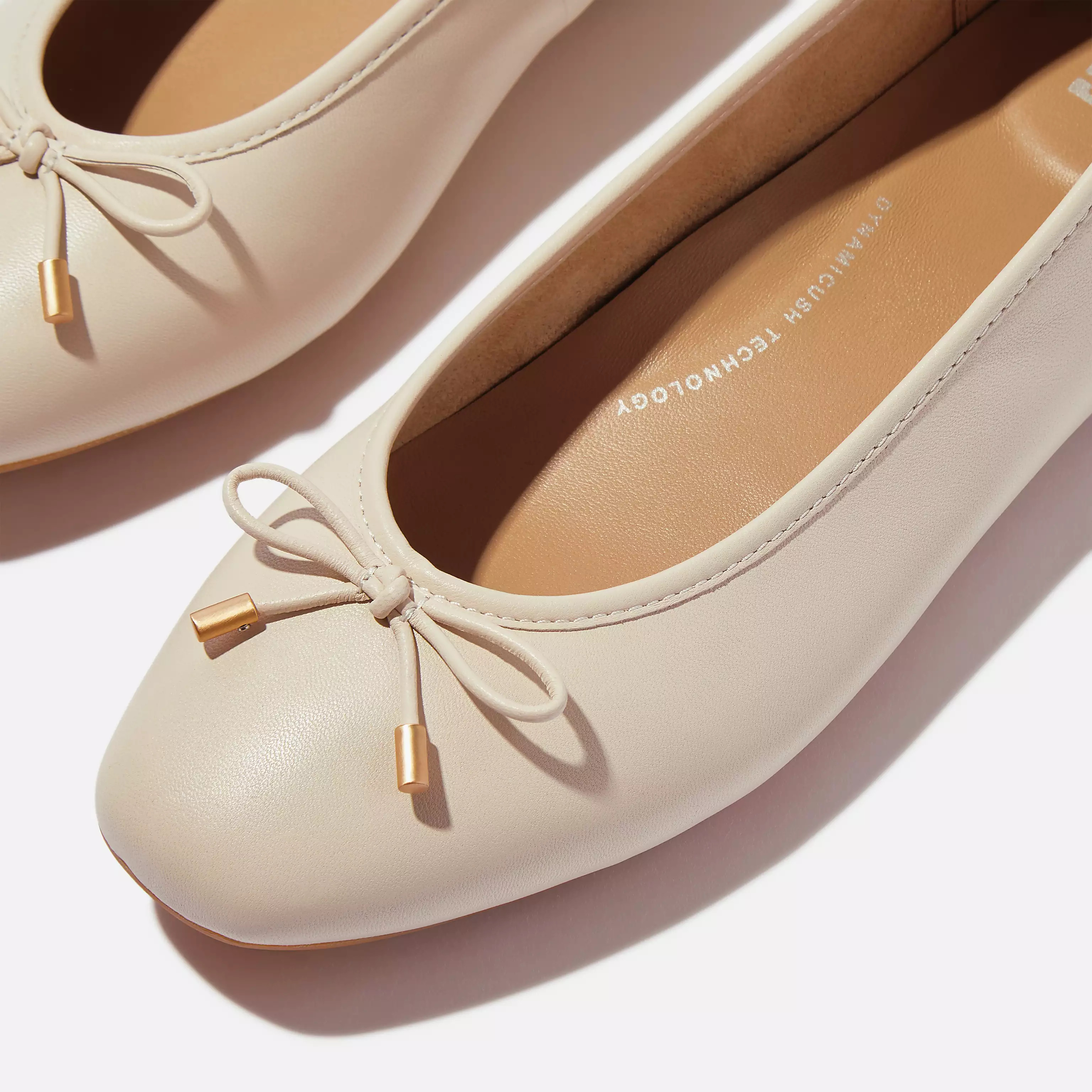 DELICATO Bow Soft Leather Ballerinas | FitFlop (US)