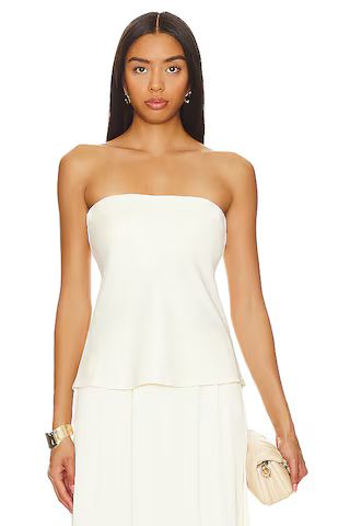 DONNI. Satiny Tube Top in Creme from Revolve.com | Revolve Clothing (Global)