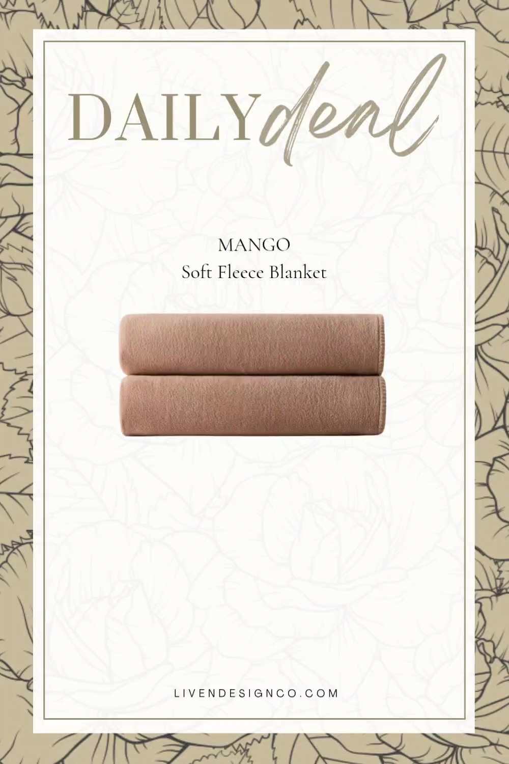 Mango daily deal brown fleece blanket. Home decor. Bed blanket 

#LTKSeasonal #LTKHome #LTKSaleAlert