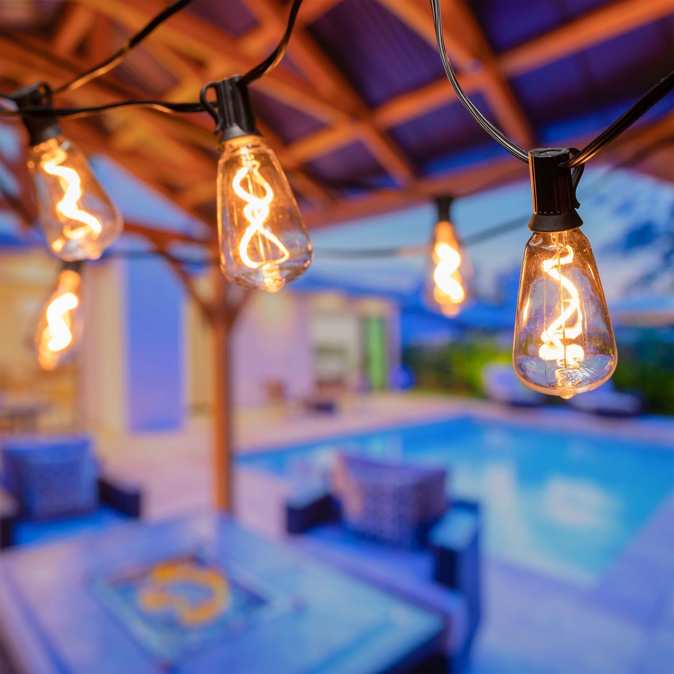 Better Homes & Gardens 24FT Vintage Warm White Spiral LED String Light for Indoor and Outdoor Use | Walmart (US)