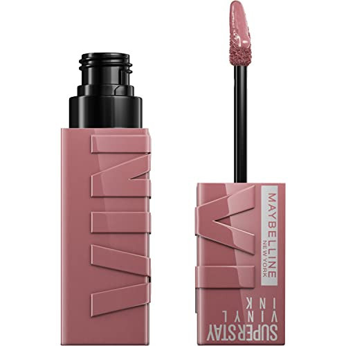 Maybelline Super Stay Vinyl Ink Longwear No-Budge Liquid Lipcolor Makeup, Highly Pigmented Color and Instant Shine, Awestruck, Pink Lipstick, 0.14 fl oz, 1 Count | Amazon (US)