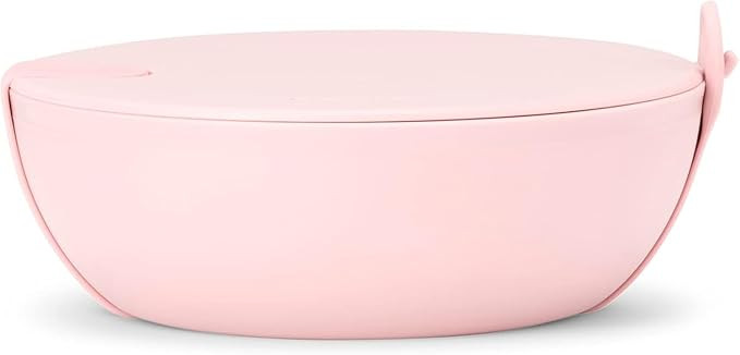 W&P Porter Plastic Bowl Lunch Container w/ Protective Non-slip Exterior, Blush 1 Liter | Lid & Sn... | Amazon (US)