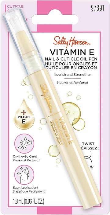 Sally Hansen Vitamin E Nail & Cuticle Treatment Pen | Hydrates and Conditions Dry Nails | Nourish... | Amazon (US)