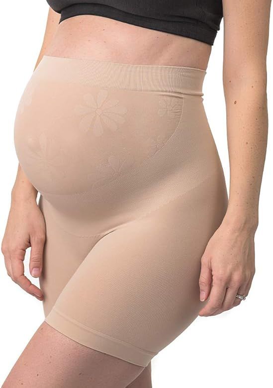 Belevation Maternity Shapewear, High Waisted Mid-Thigh, Made in USA, Pregnancy Boyshort Pettipant | Amazon (US)