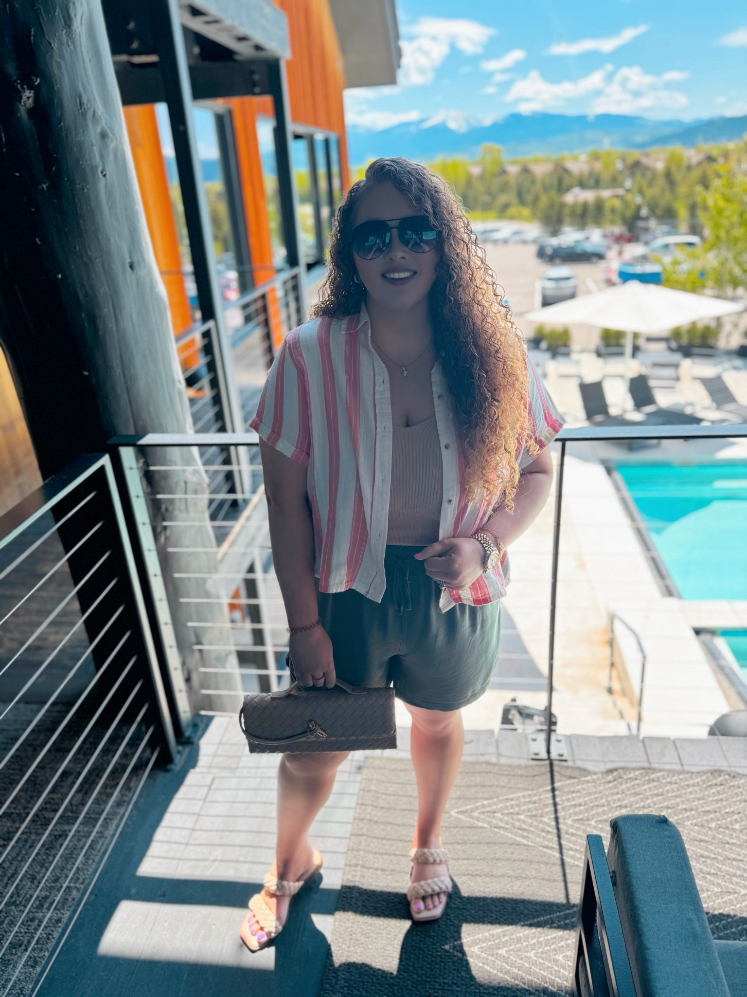 Loving this cute spring look🌸✨button down | striped button down | old navy button down | gauze button down | Amazon tank top | Amazon neutral tank top | shorts | green shorts | Amazon shorts | Amazon green shorts | wide leg shorts | Amazon wide leg shorts | sandals | braided sandals | Amazon  sandals | spring outfit | Amazon spring outfit | Amazon spring look | Amazon finds | Amazon fashion | Amazon look | Amazon outfit | Amazon must haves | spring | spring fashion | spring look | spring outfit | Amazon spring outfit #LTKWatchNow

#LTKMidsize #LTKSaleAlert #LTKStyleTip