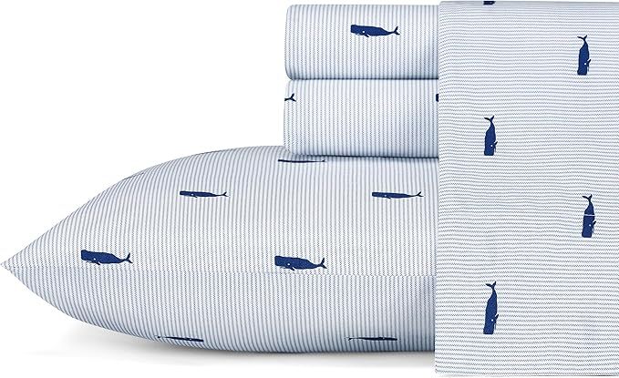 Nautica - Percale Collection - Bed Sheet Set - 100% Cotton, Crisp & Cool, Lightweight & Moisture-... | Amazon (US)