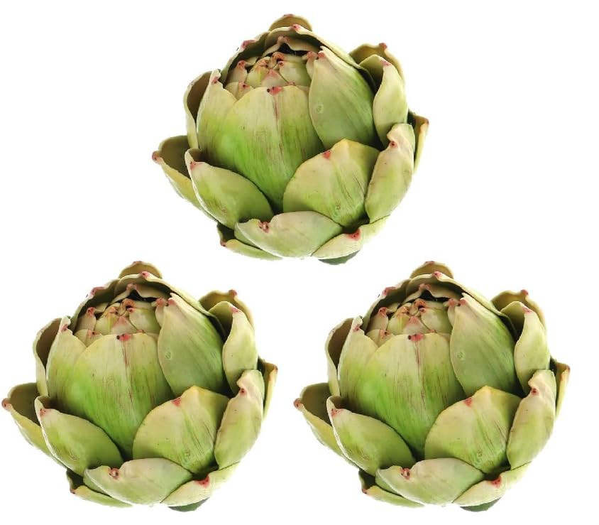 WESAPPINC Large Artificial Artichoke Fake Vegetables and Fruits for Kitchen Home Table Wedding De... | Amazon (US)