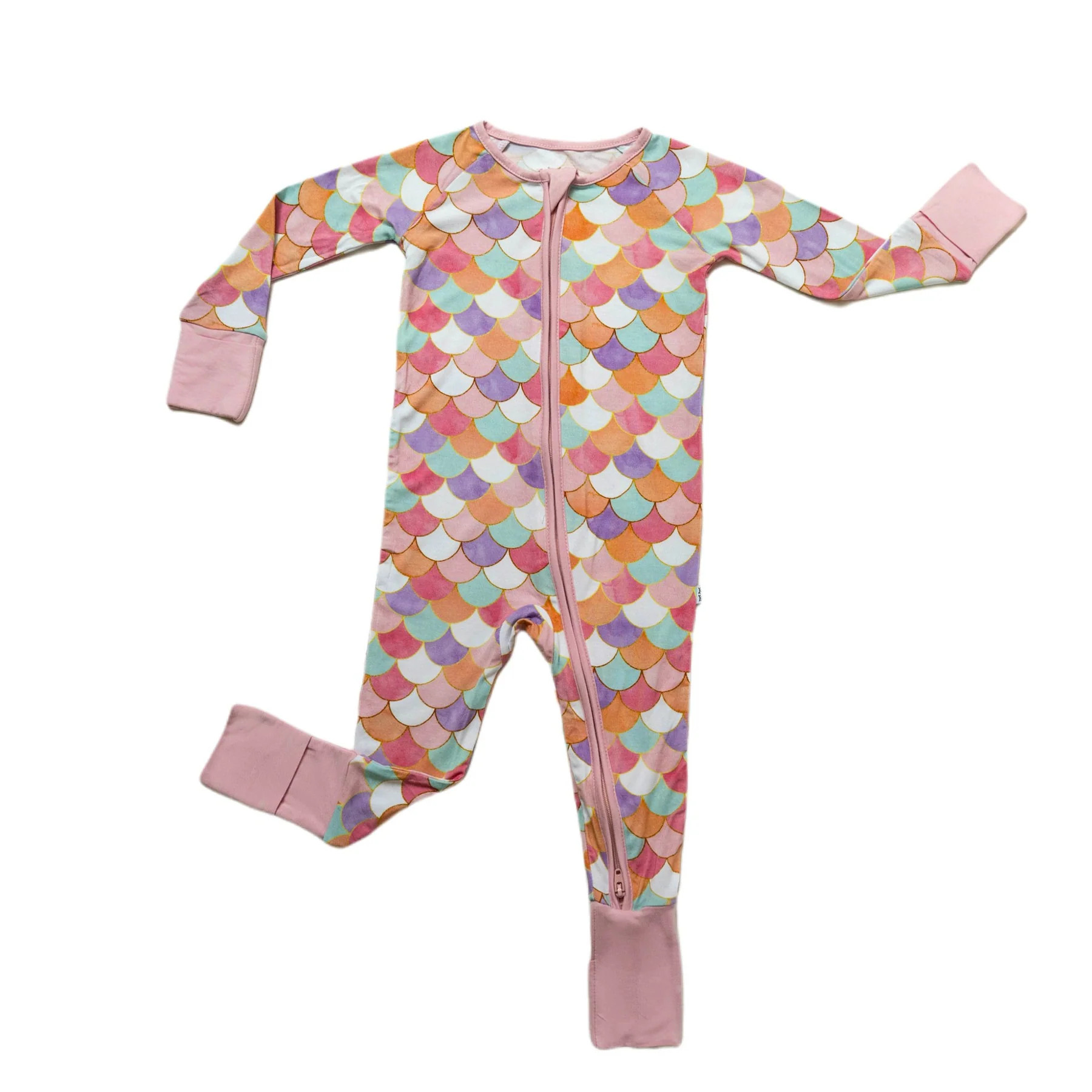 Mermaid Scales Bamboo Viscose Zippy | Little Sleepies