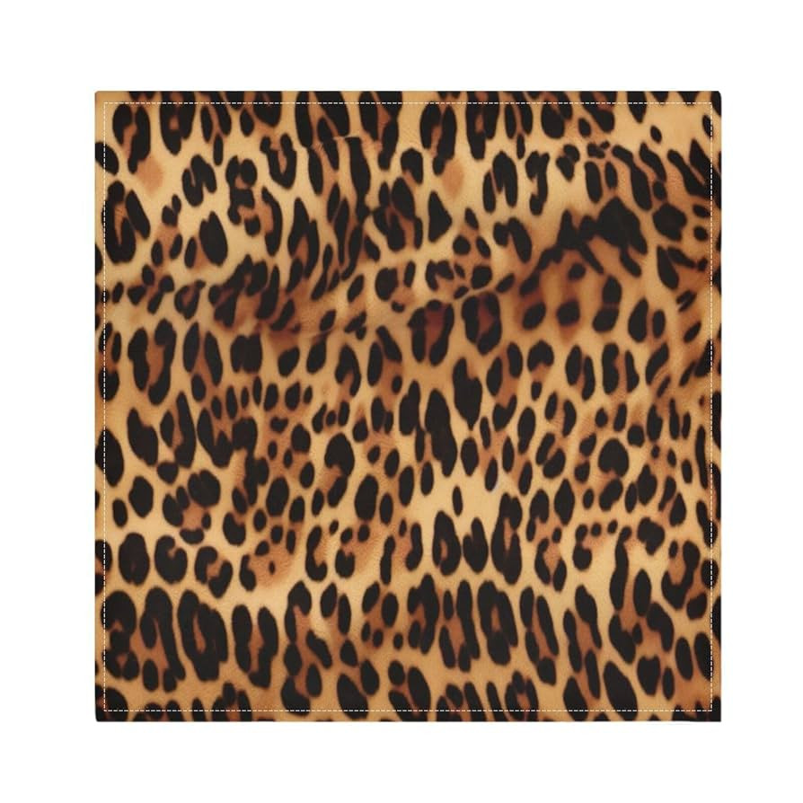 STAYTOP Cotton Cloth Napkins, Leopard Animal Print, 6PCS, 20x20 inches, Polyester, Perfect for Oc... | Amazon (US)