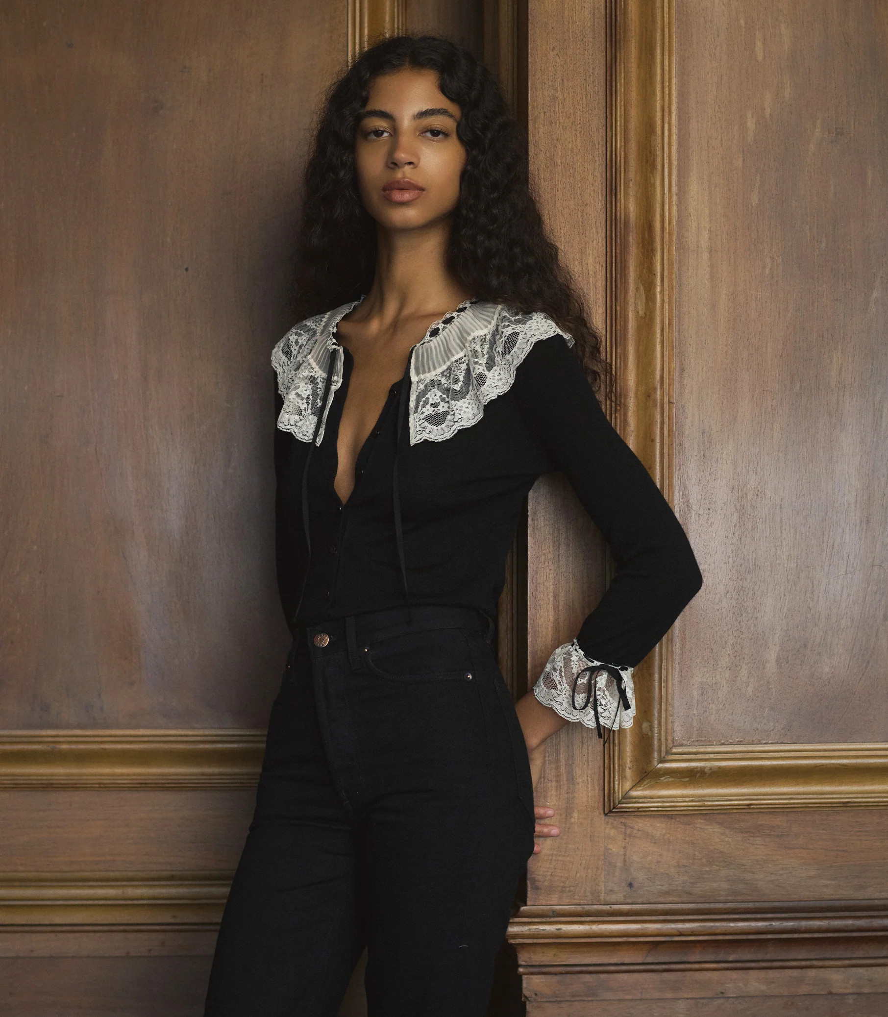 Emilienne Cardigan - Black | DÔEN | DOEN