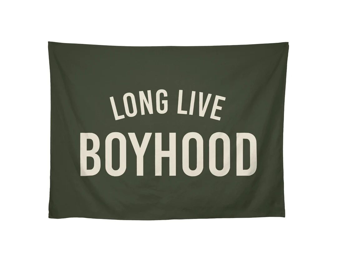 Long Live Boyhood Banner Flag Boys Wall Banner Boys Room - Etsy | Etsy (US)