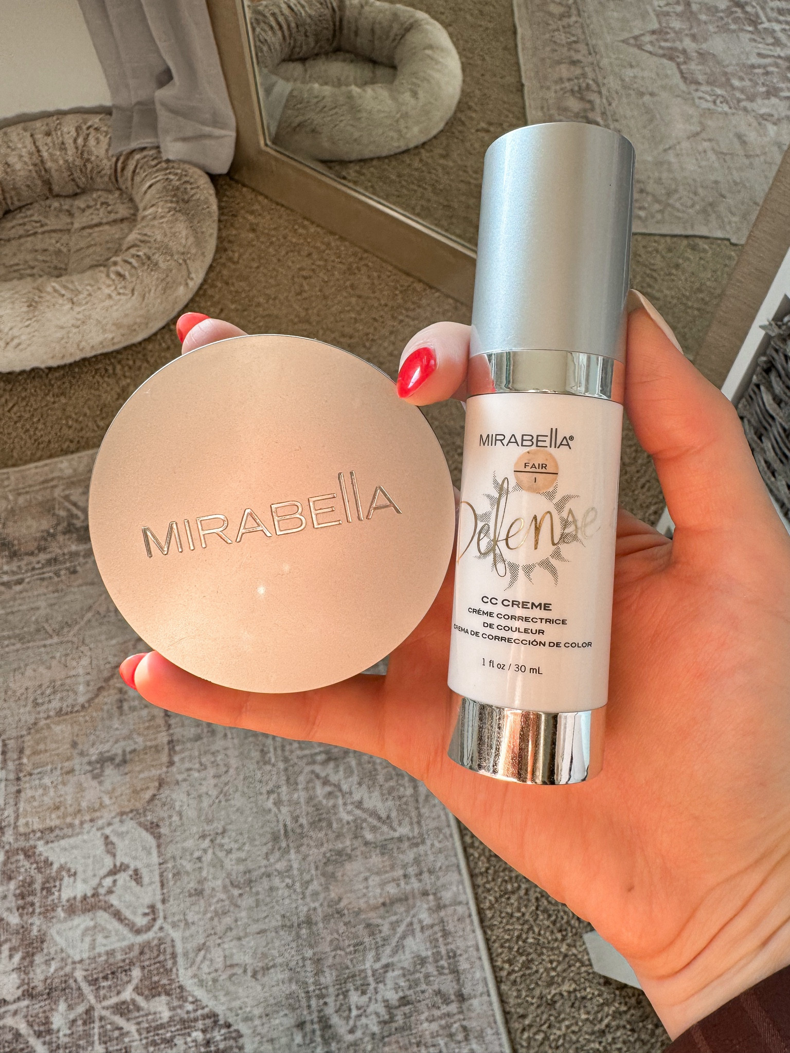 Switched back to Mirabella for my foundation and powder!
I wear Fair I in the CC cream (foundation) and Original Fair I in the pure press powder

#beauty #makeup #amazon #primeday #mirabella

#LTKBeauty #LTKFindsUnder50