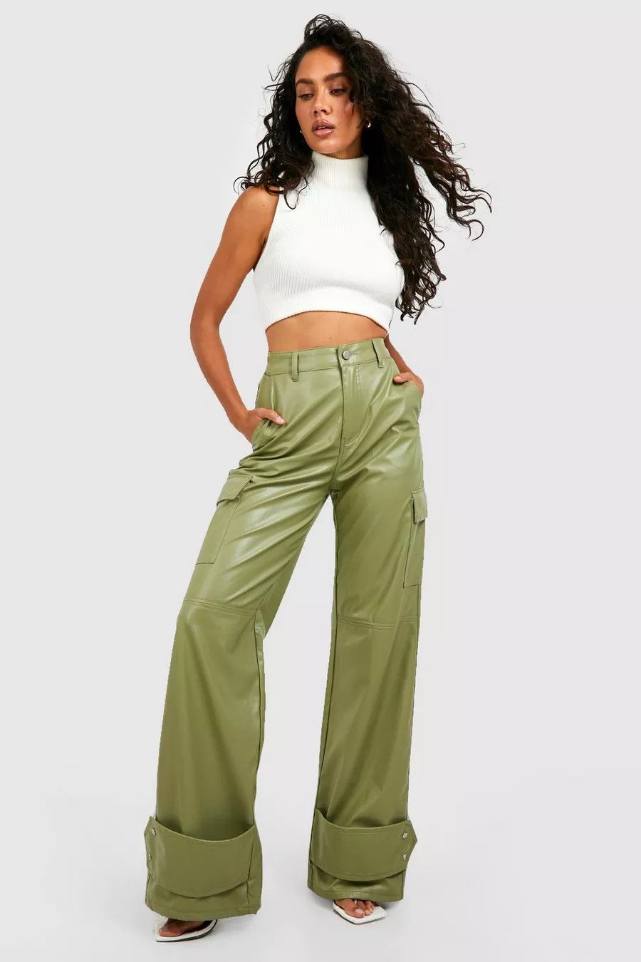 Pu Utility Pants | Boohoo.com (US & CA)