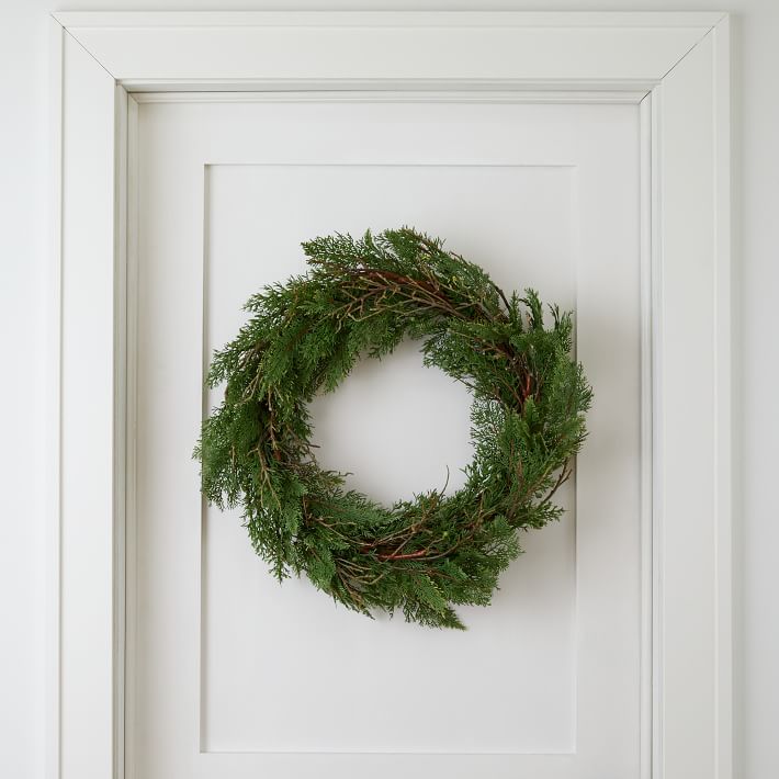 Faux Cypress Juniper Wreath | West Elm (US)