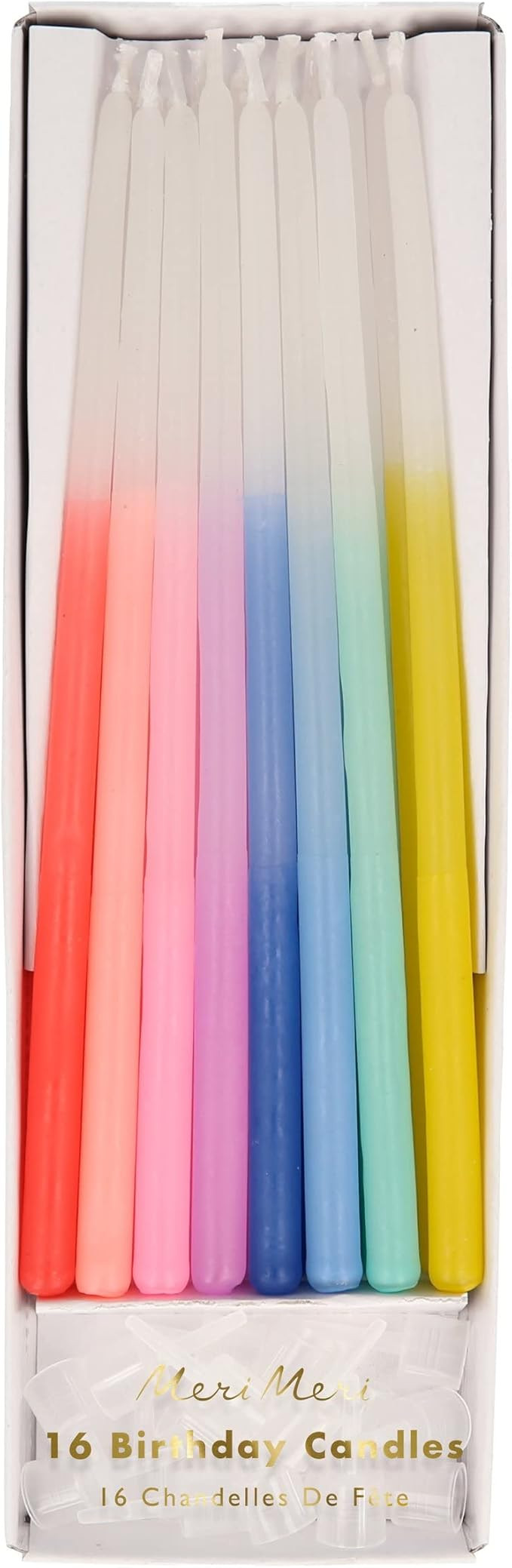 Meri Meri Rainbow Dipped Tapered Candles | Amazon (US)