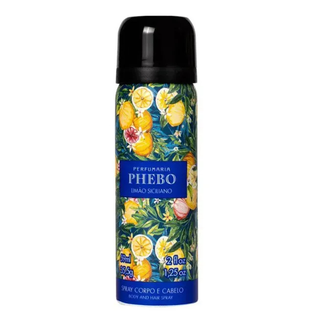 SPRAY PARA CORPO E CABELO LIMãO SICILIANO 59 ML - PHEBO | Drogasil BR