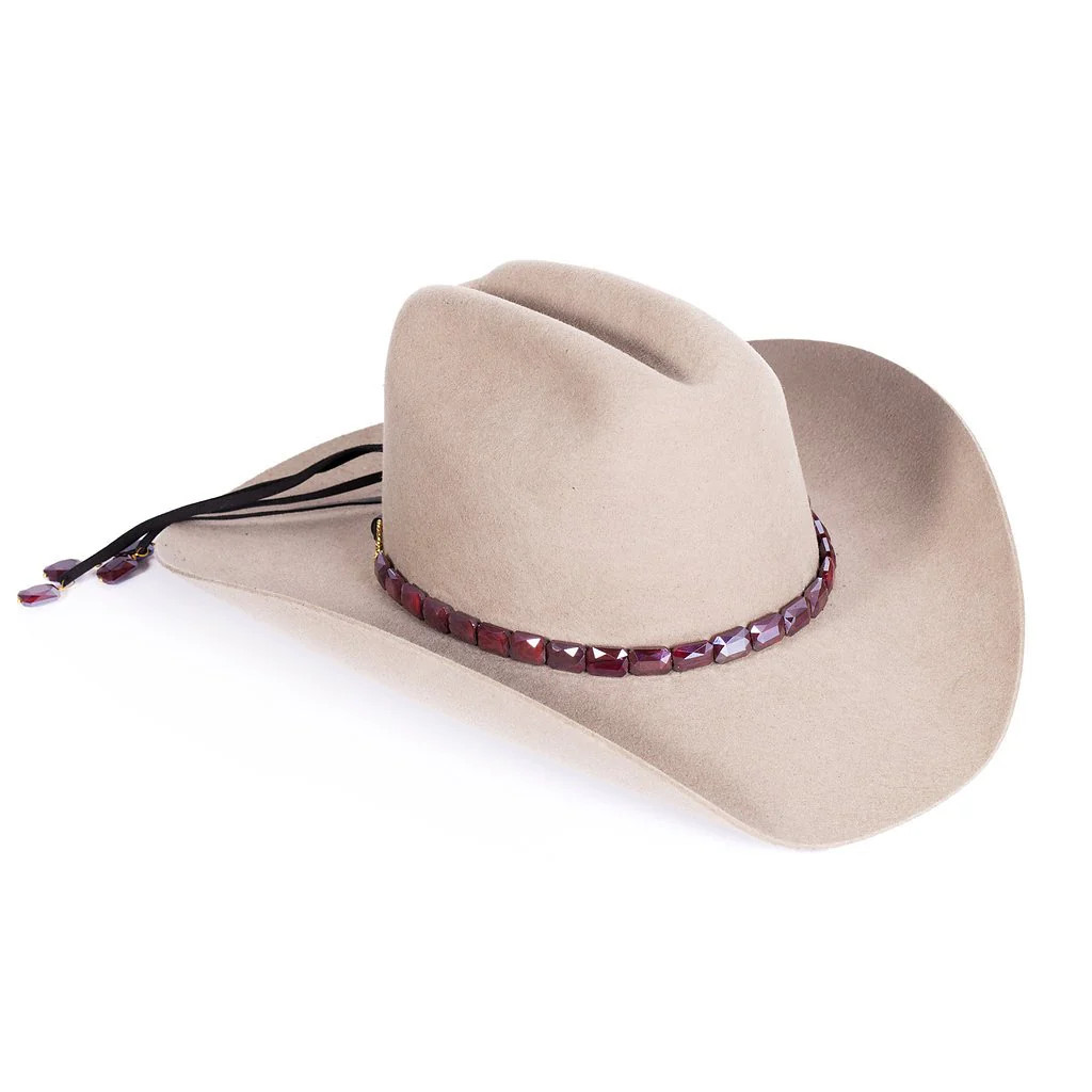Faceted Walnut Hat Band | Christina Greene 
