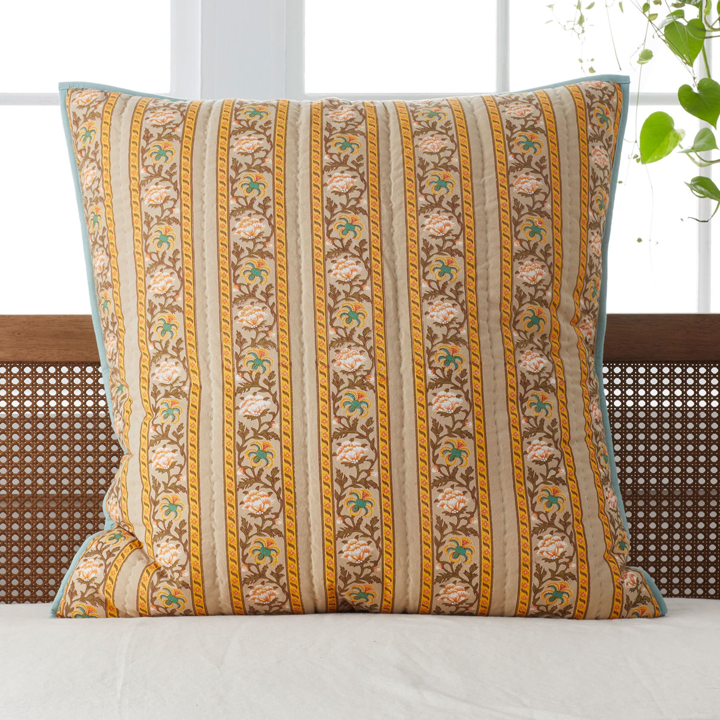 Rani Cotton Patchwork Euro Sham | The Company Store