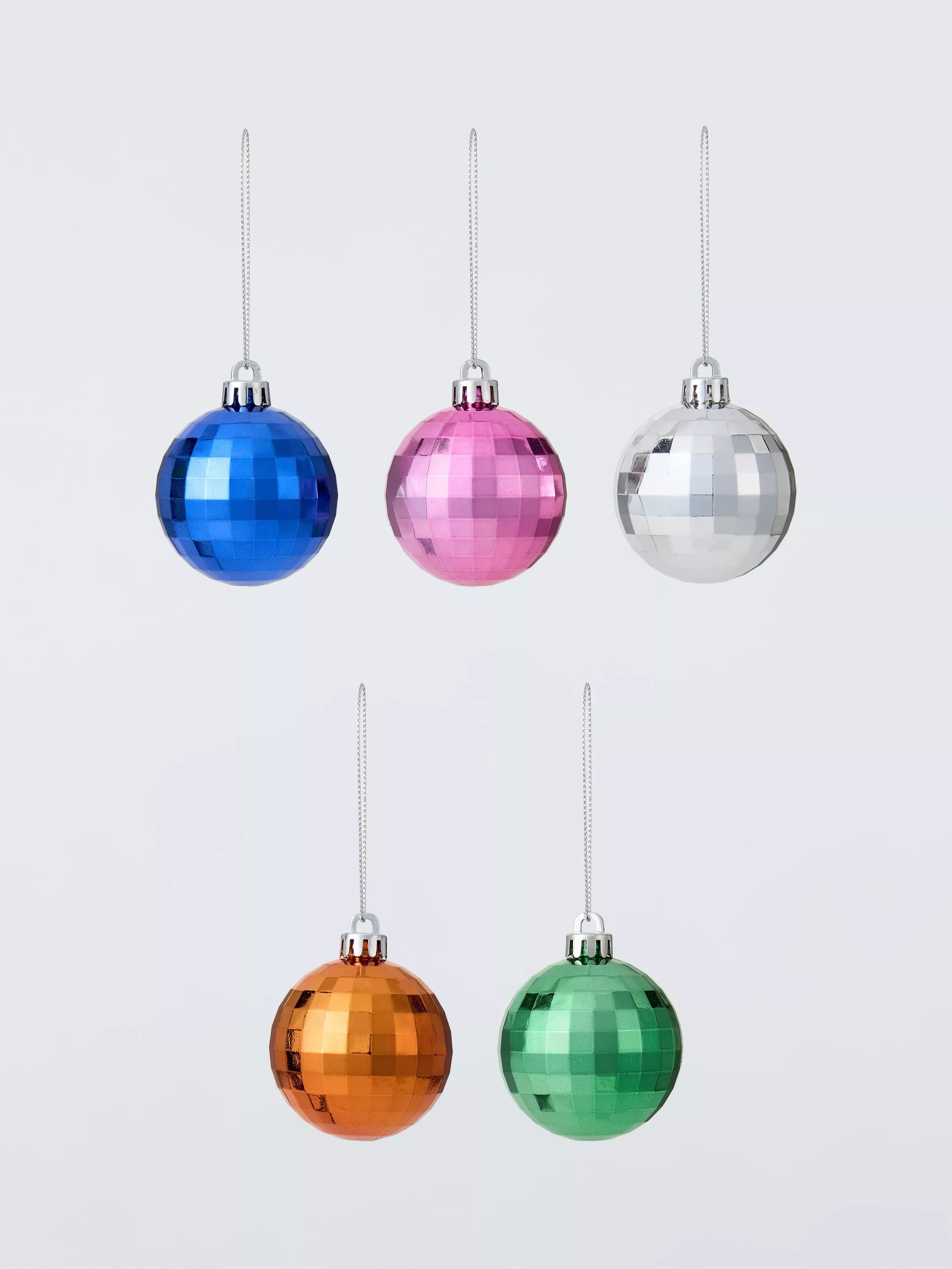 John Lewis Shatterproof Disco Ball Baubles, Box of 30, Multi | John Lewis (UK)