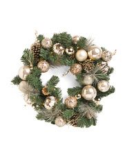 26in Pinecone Pine Ornament Wreath With Led Lights | Home | T.J.Maxx | TJ Maxx