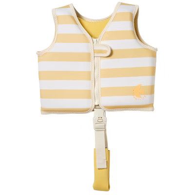 Sunnylife Kids Swim Vest 1-2 - Sid Seagull Mustard Stripe - Pool Jacket | Target