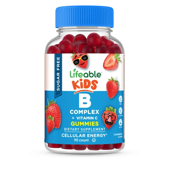 Lifeable Sugar Free B Complex for Kids, with 6 B Vitamins, 90 Gummies | Walmart (US)