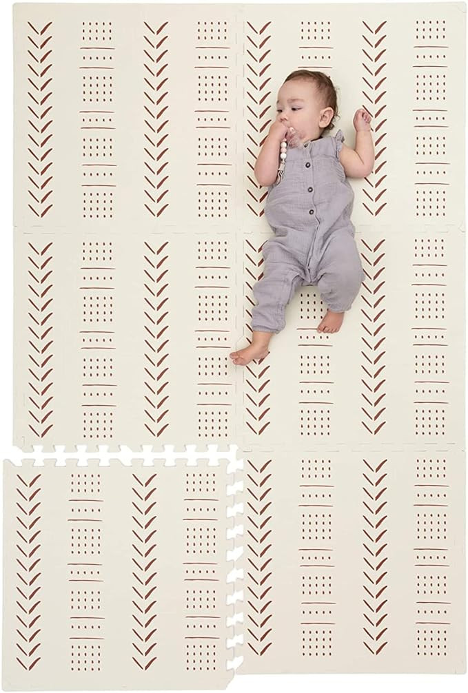 Amazon.com: Childlike Behavior Baby Play Mat - Extra Large, Non-Toxic Foam Play Mat with Soft Int... | Amazon (US)