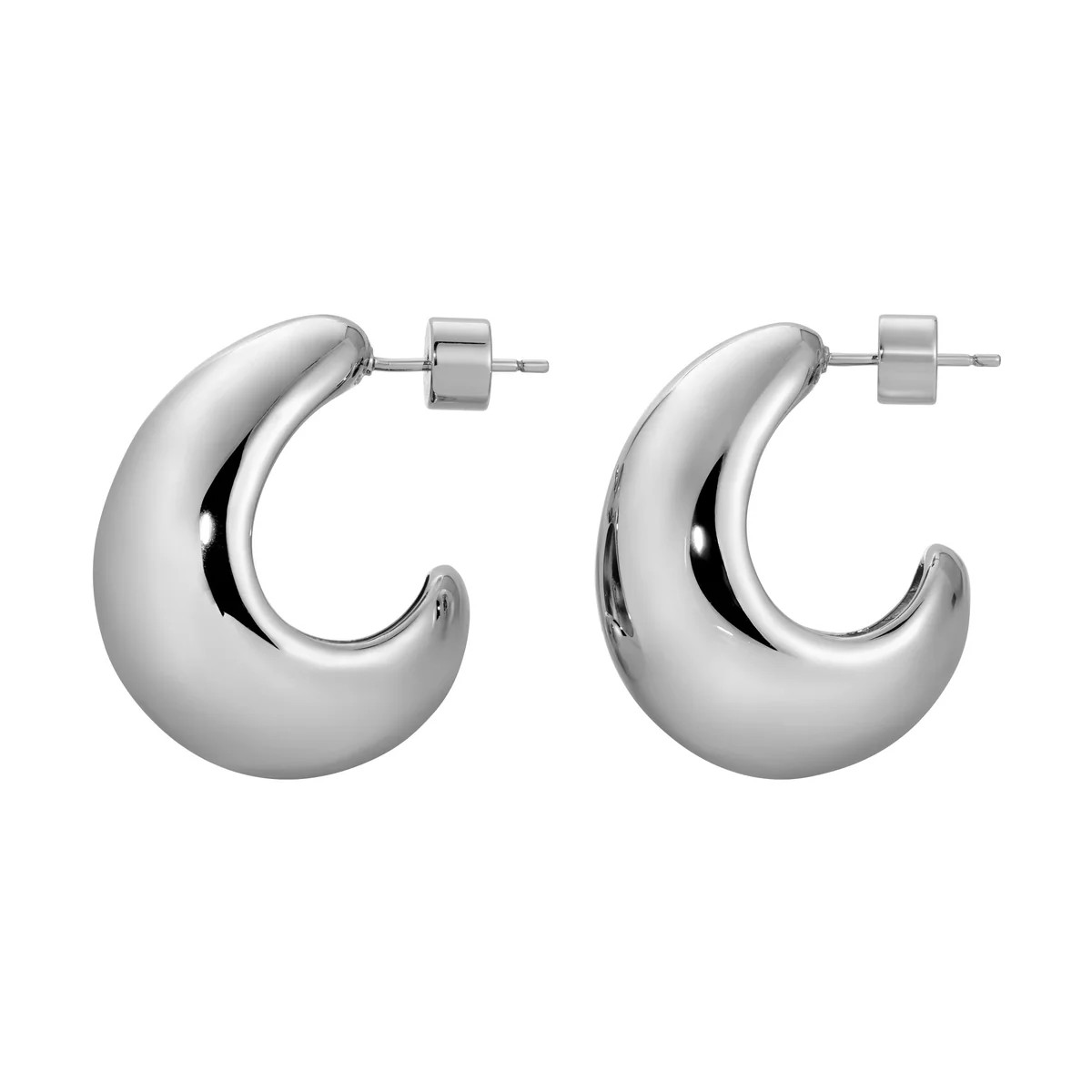 Renaissance Hoops - Silver Medium | Erin Fader Jewelry Design