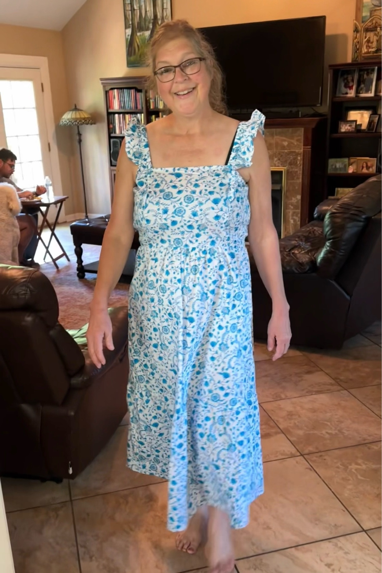 blue and purple dress Blue/Purple Ombre Tulle Prom Dress, V Neck Lace Appliqued Pageant Dress,ARD2922