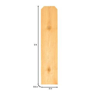 Alta Forest Products 5/8 in. x 6 in. x 6 ft. Western Red Cedar Dog-Ear Fence Picket 63035 | The Home Depot