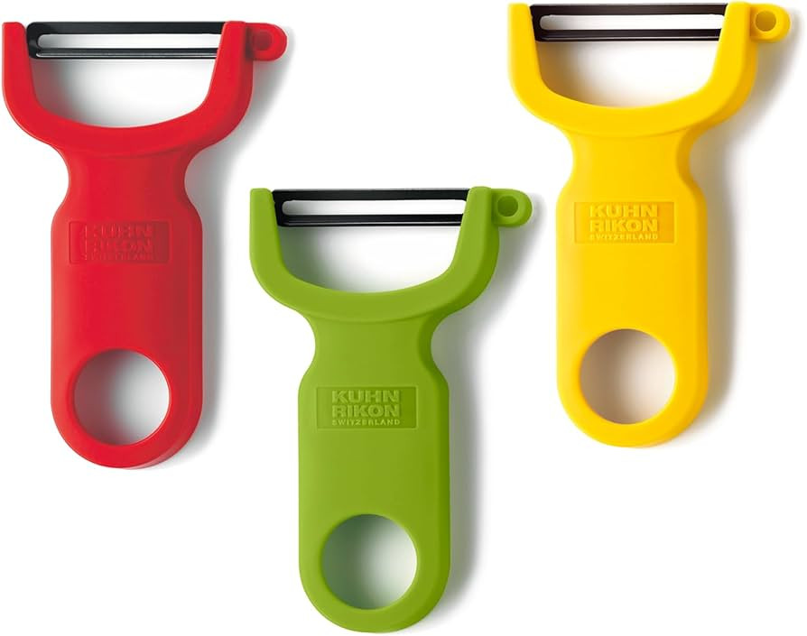 Kuhn Rikon Original Swiss Peeler 3-Pack Red/Green/Yellow | Amazon (US)