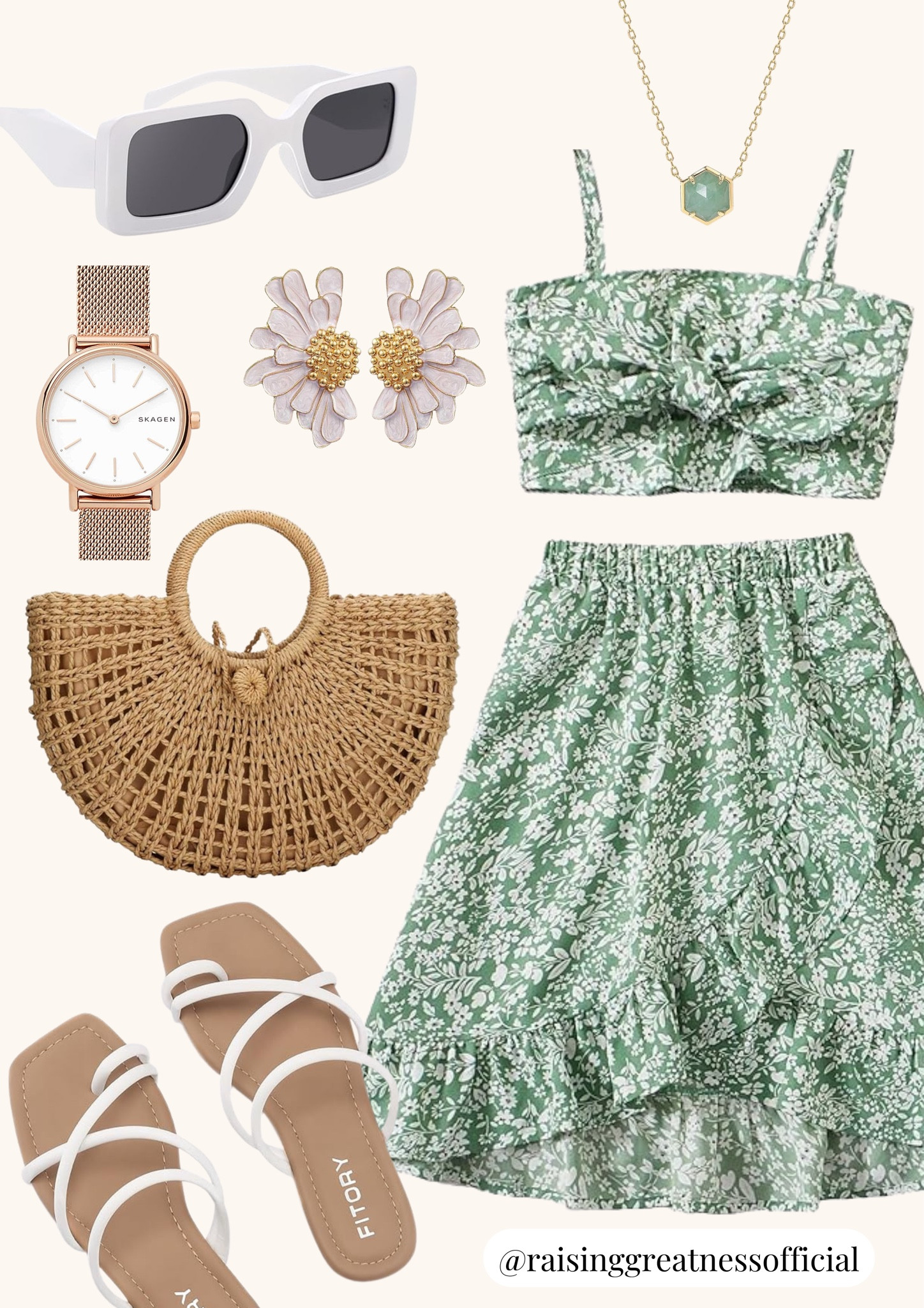 Elevate your spring vacation style with these essentials: chic sunnies, a stylish watch, statement earrings, and a trendy Rattan Tote Handbag! Perfect for sunny getaways and beach adventures. Explore now and pack in style! 🌴👗 #SpringVacationOutfit #TravelEssentials

#LTKmidsize #LTKSeasonal #LTKstyletip