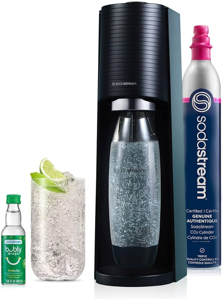SodaStream Terra Sparkling Water Maker (Black) with CO2, DWS Bottle and Bubly Drop | Amazon (US)