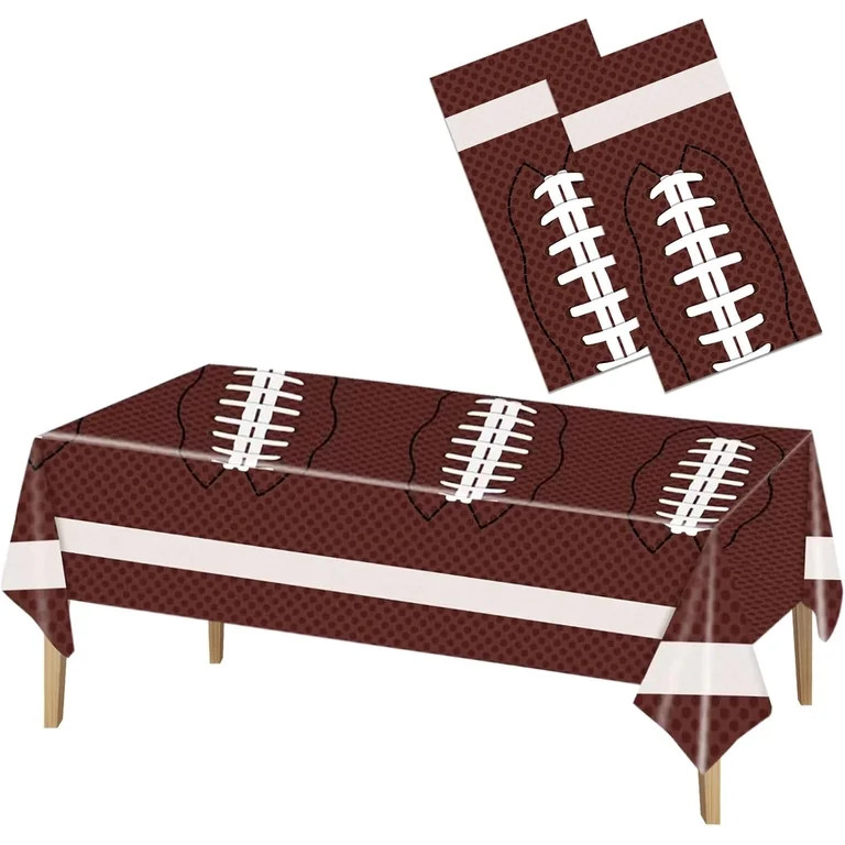 Sevenstars 3 Pack Football Tablecloth Disposable Super Bowl Table Cloth,54 x 108 Inch | Walmart (US)