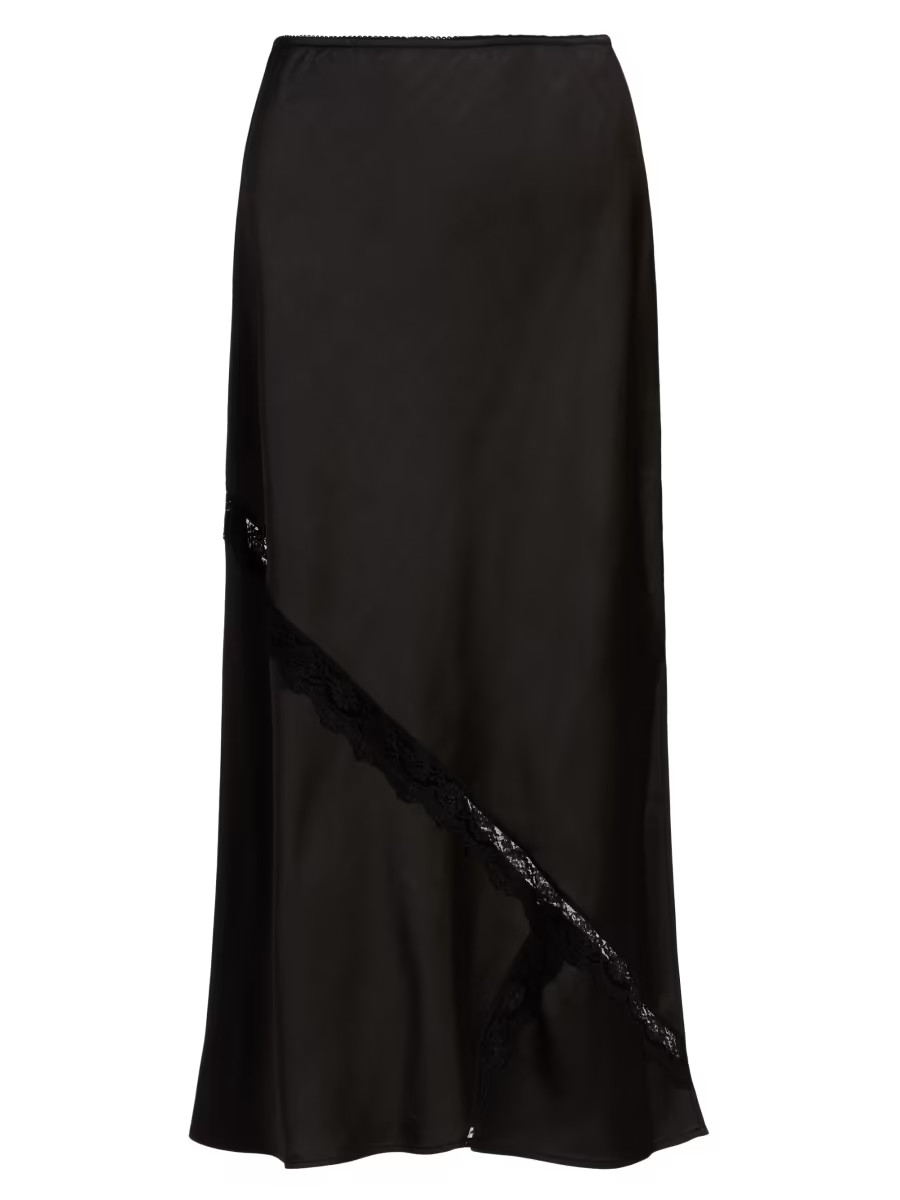Katrina Lace-Trimmed Midi-Skirt | Saks Fifth Avenue