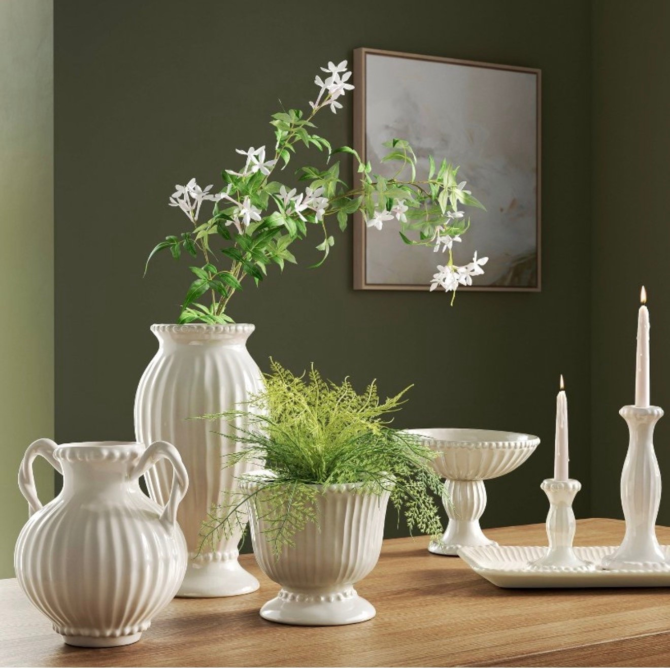 Beaded ceramic collection from threshold. Candle holder. Vases. Home decor.

#LTKHome