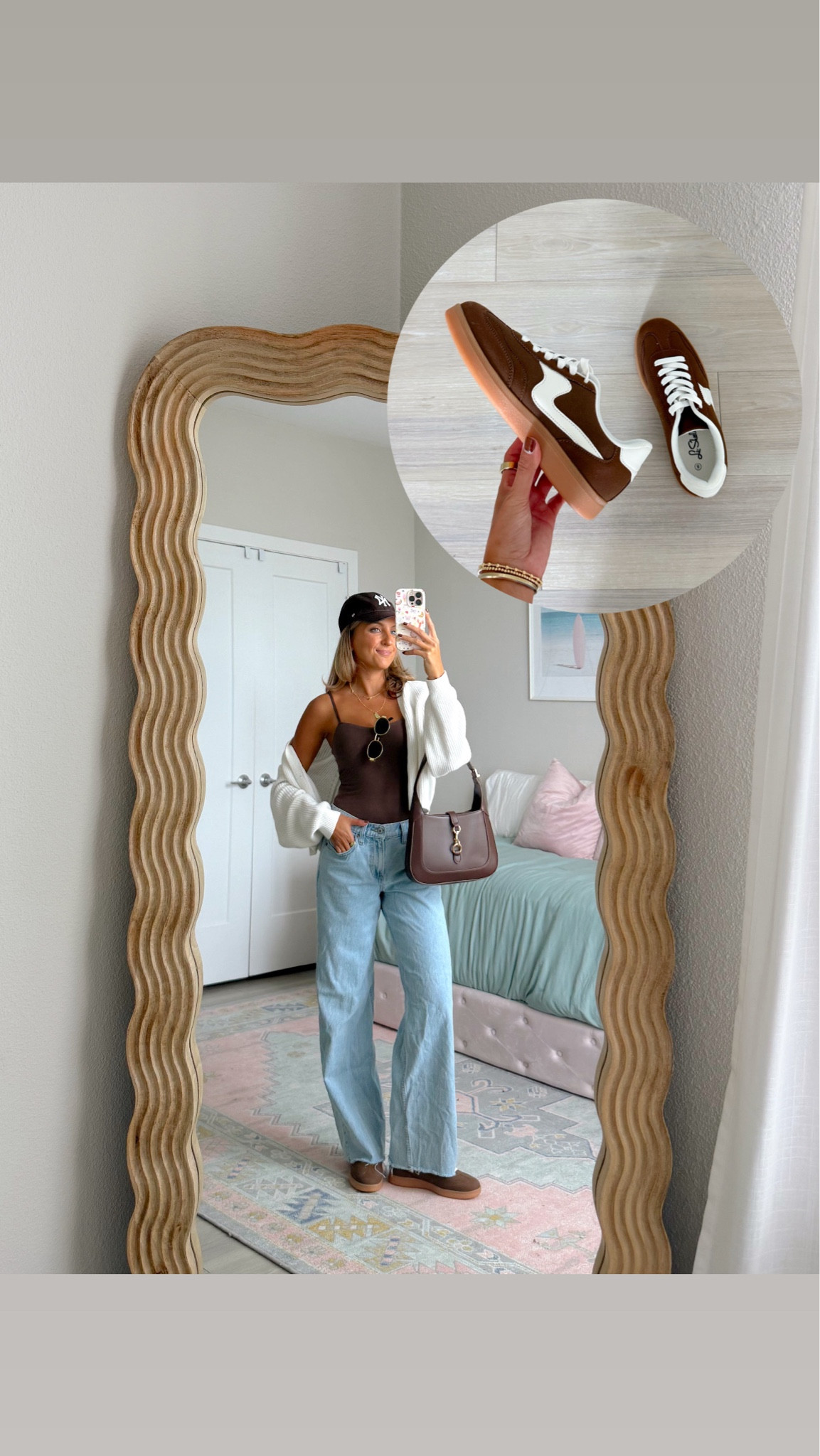 cute fall outfit idea featuring new fall shoes from Amazon under $50👢look alike adidas 

#LTKShoeCrush #LTKFallSale