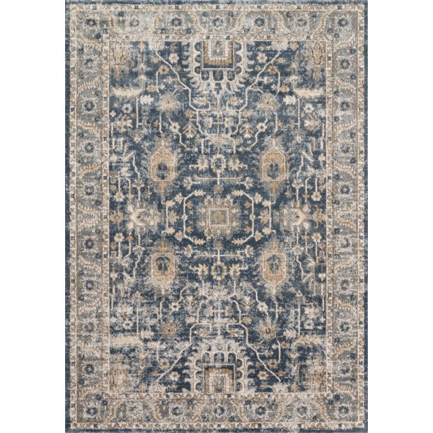 Loloi II Teagan Oriental Denim / Pebble Area Rug | Walmart (US)