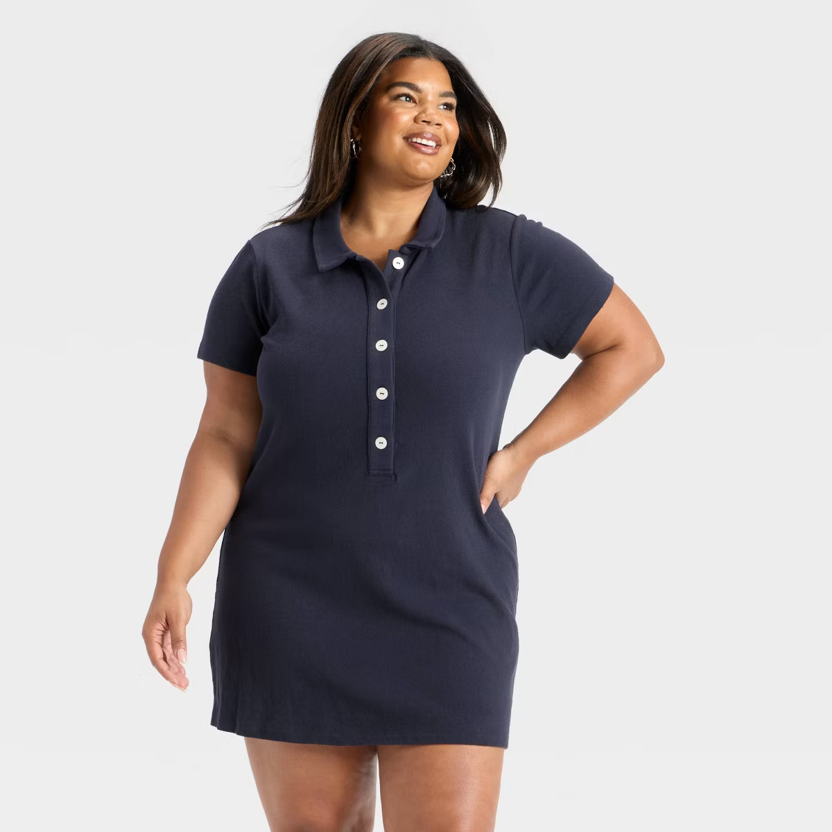 Women's Short Sleeve Knit Mini Shirtdress - Universal Thread™ | Target