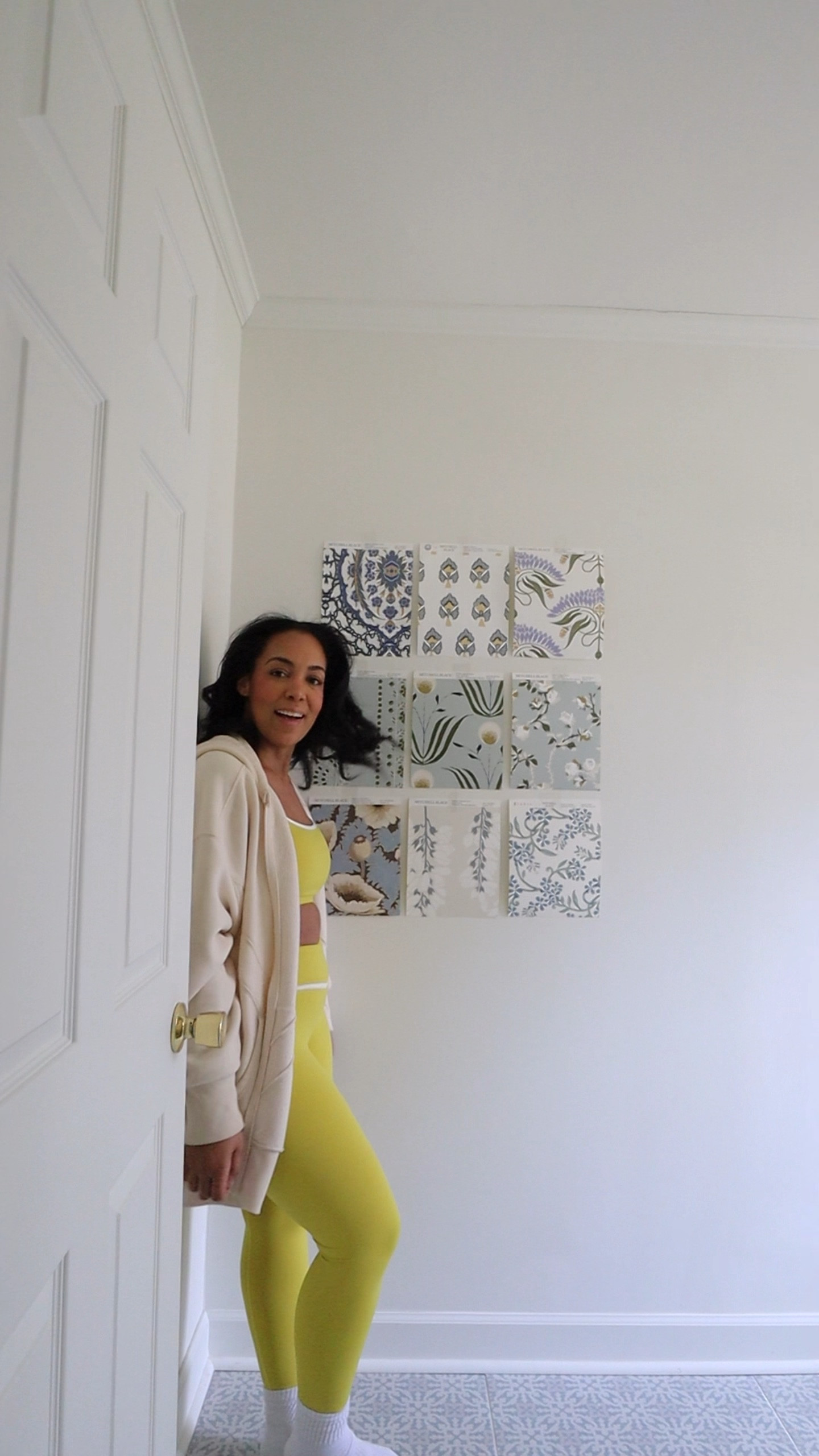 Onto my next wallpaper project! I order NINE samples from Mitchell Black for a bathroom update! My only requirement was blue! 😂🩵💙 I think this definitely helped me narrow my choices down to 3! 

#LTKHome