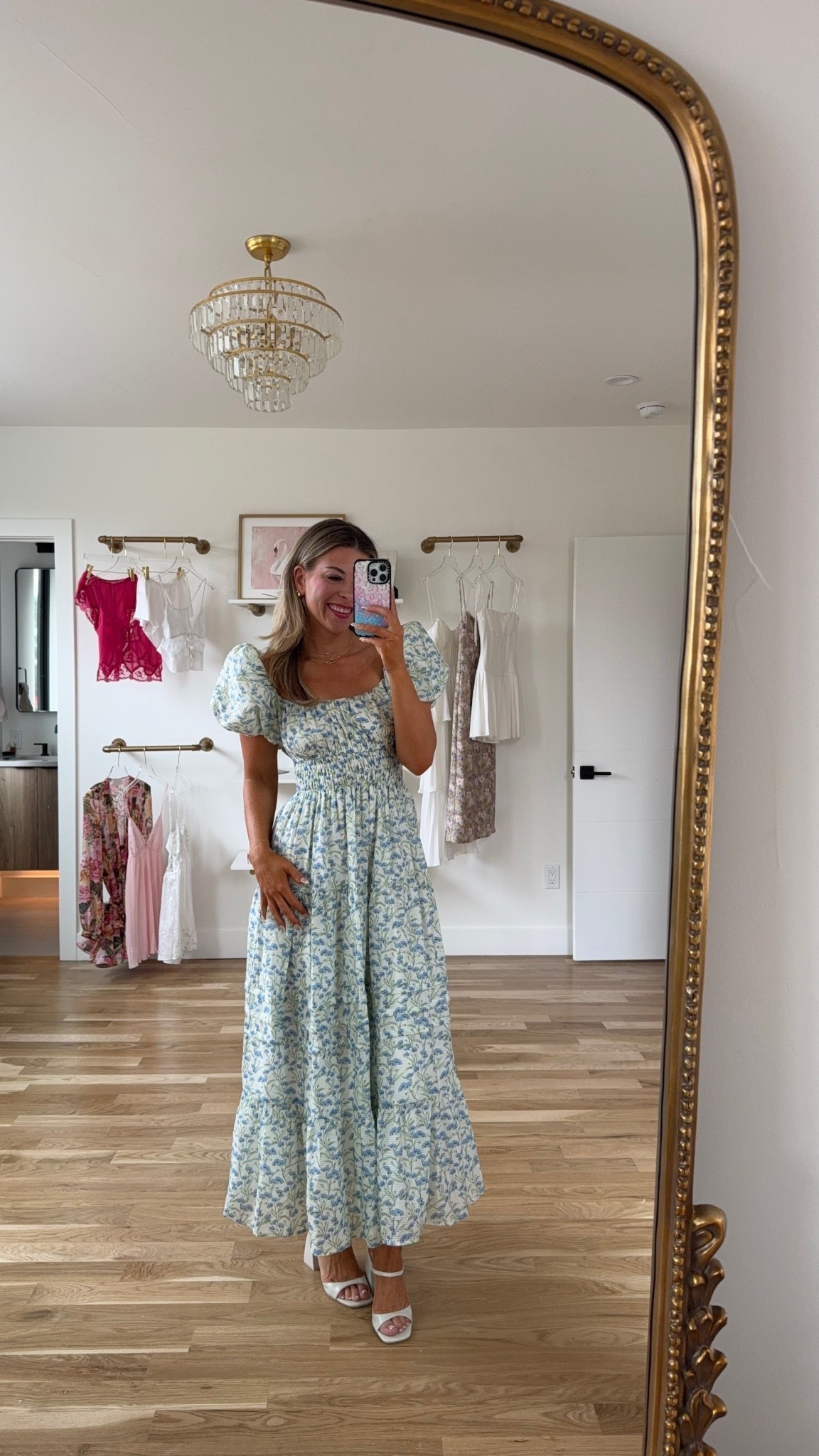 Blue and green puff sleeve peasant midi dress spring event dress summer wedding guest dress Easter party dress

Wearing my usual small/2

Electric picks code: emerson20

#LTKSeasonal #LTKParties #LTKWedding