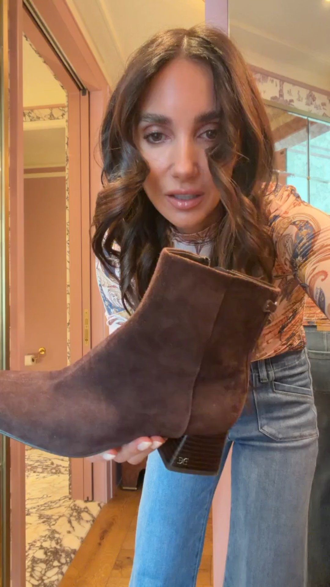 NY shopping outfit, NY winter outfit, New York outfit ideas, Sam Edelman, Nordstrom, suede booties, fuzzy coat, Annabrstyle 

#LTKTravel #LTKOver40 #LTKdayinmylife