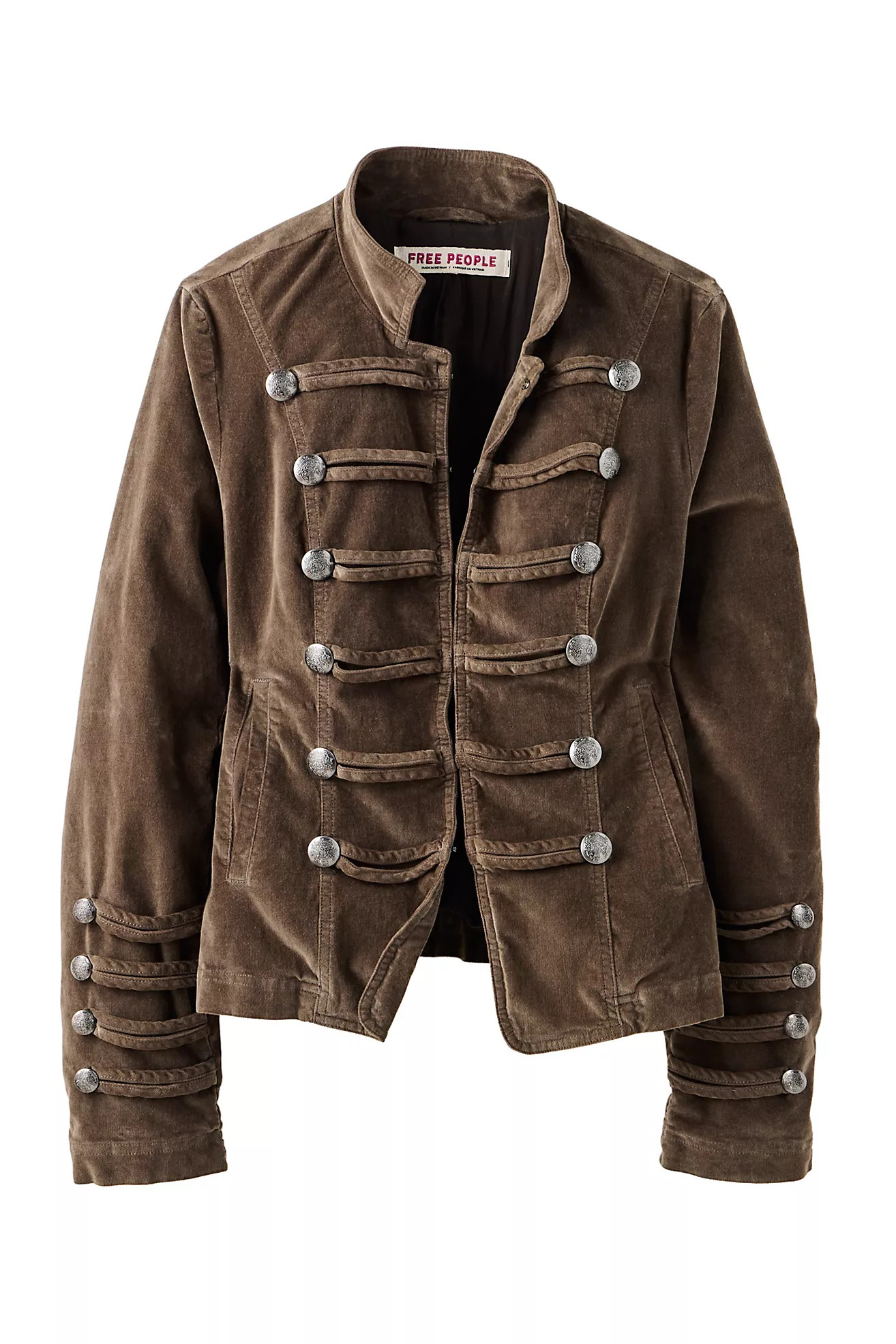 Fitted Velvet Military Jacket | Free People (Global - UK&FR Excluded)