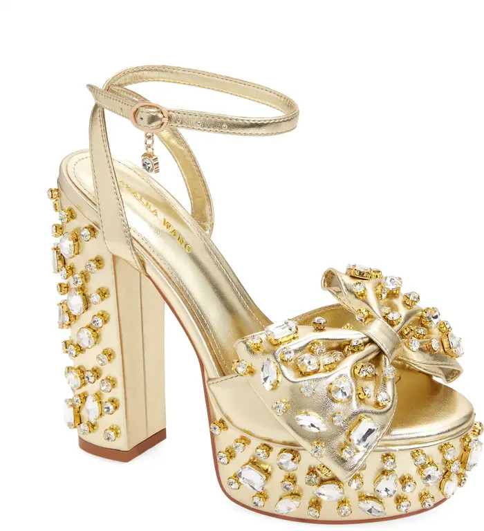 Maya Crystal Embellished Platform Sandal (Women) | Nordstrom