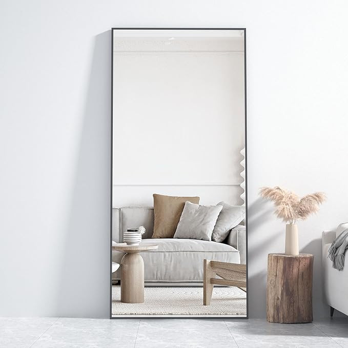 CASSILANDO Full Length Mirror 65" × 24", Floor Big Standing Mirror, Against Wall for Bedroom,Dre... | Amazon (US)