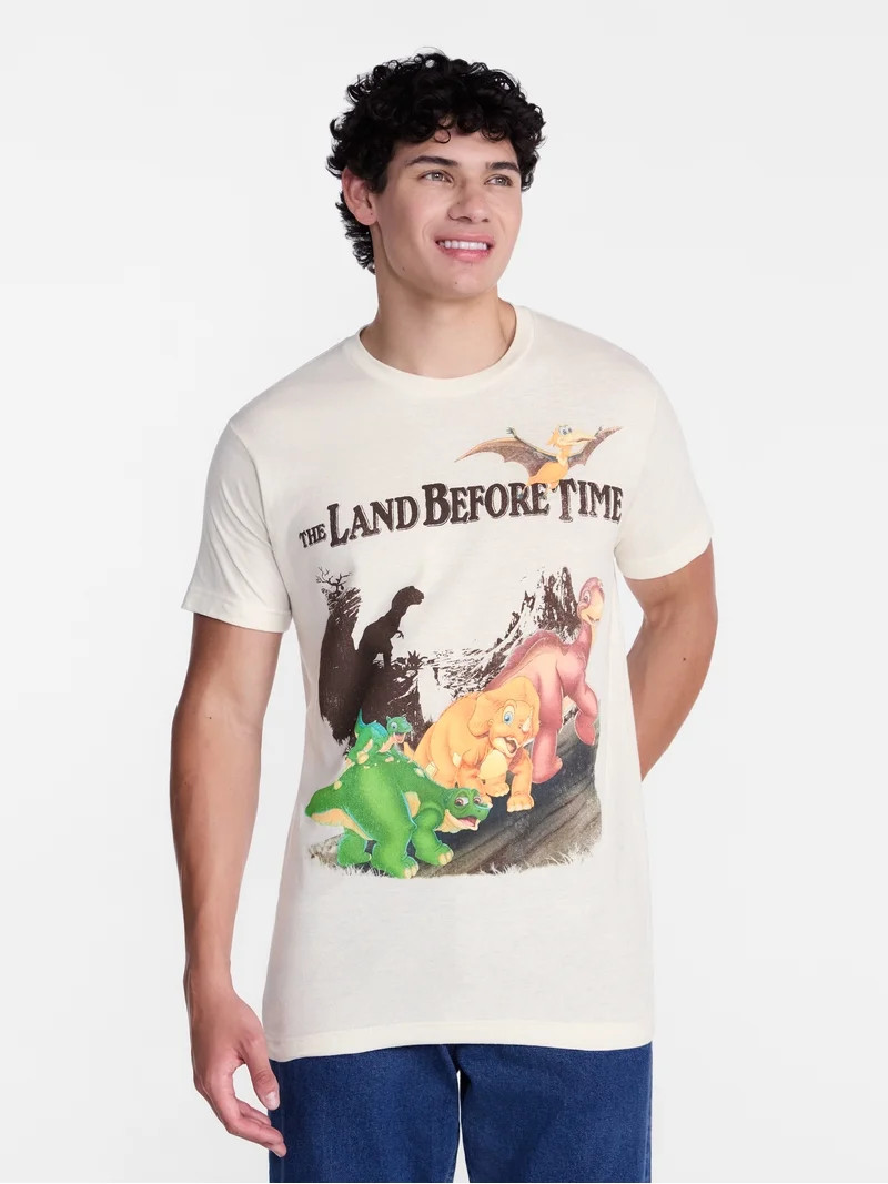 The Land Before Time Men's and Big Men's Graphic Tee with Short Sleeves, Sizes S-3XL | Walmart (US)